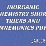 INORGANIC CHEMISTRY SHORT TRICKS and MNEMONICS BOOK PDF FOR NEET & JEE